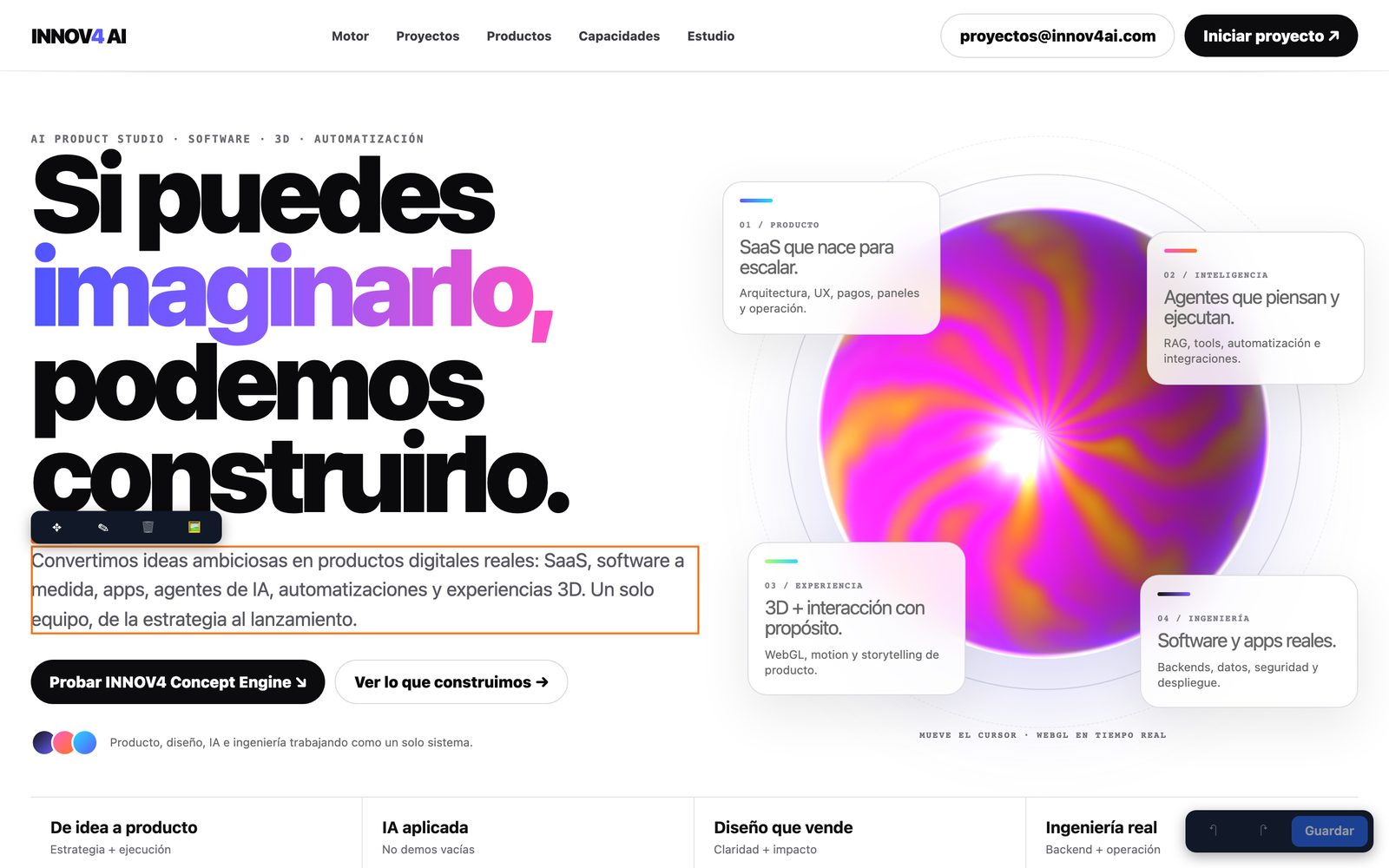 Screenshot di Editor Vivo