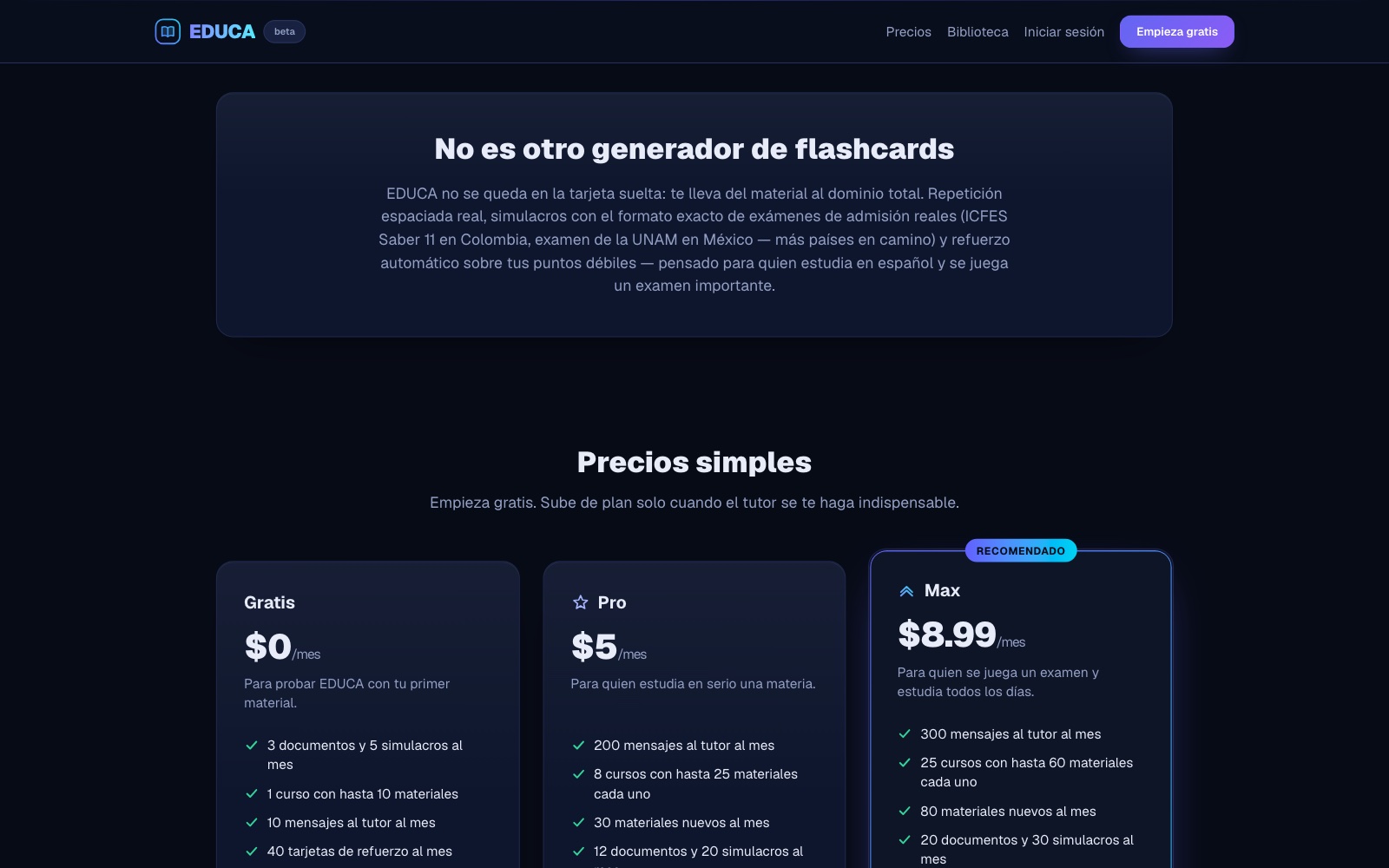 Più che flashcard di ripasso