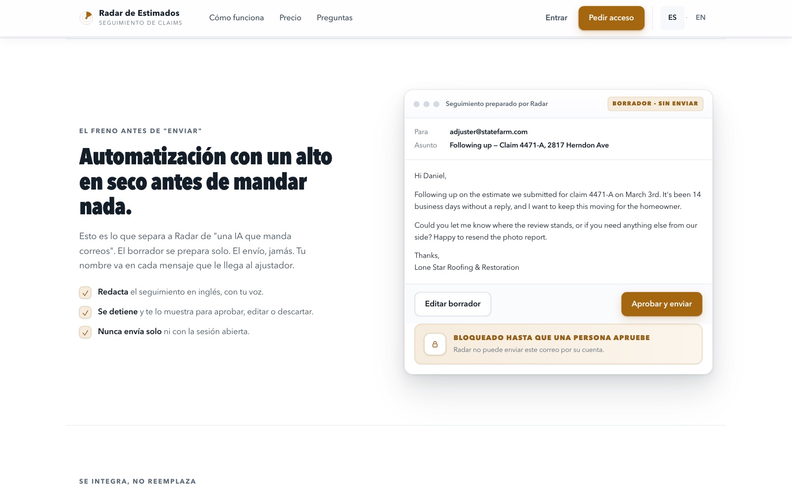 Nulla viene inviato senza la tua approvazione