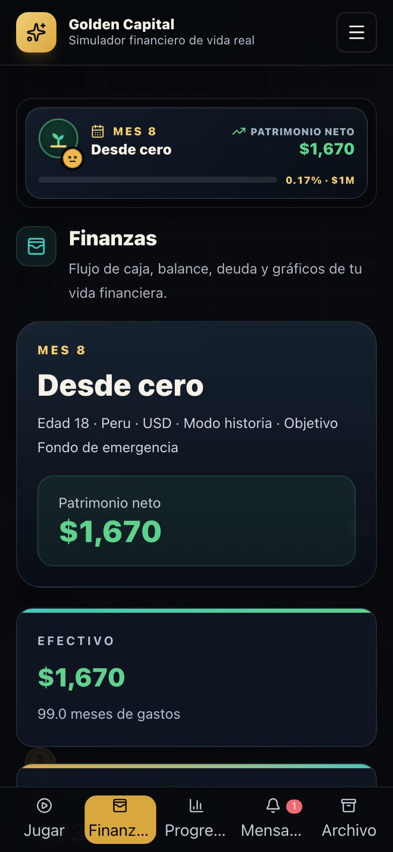 Finanças no celular
