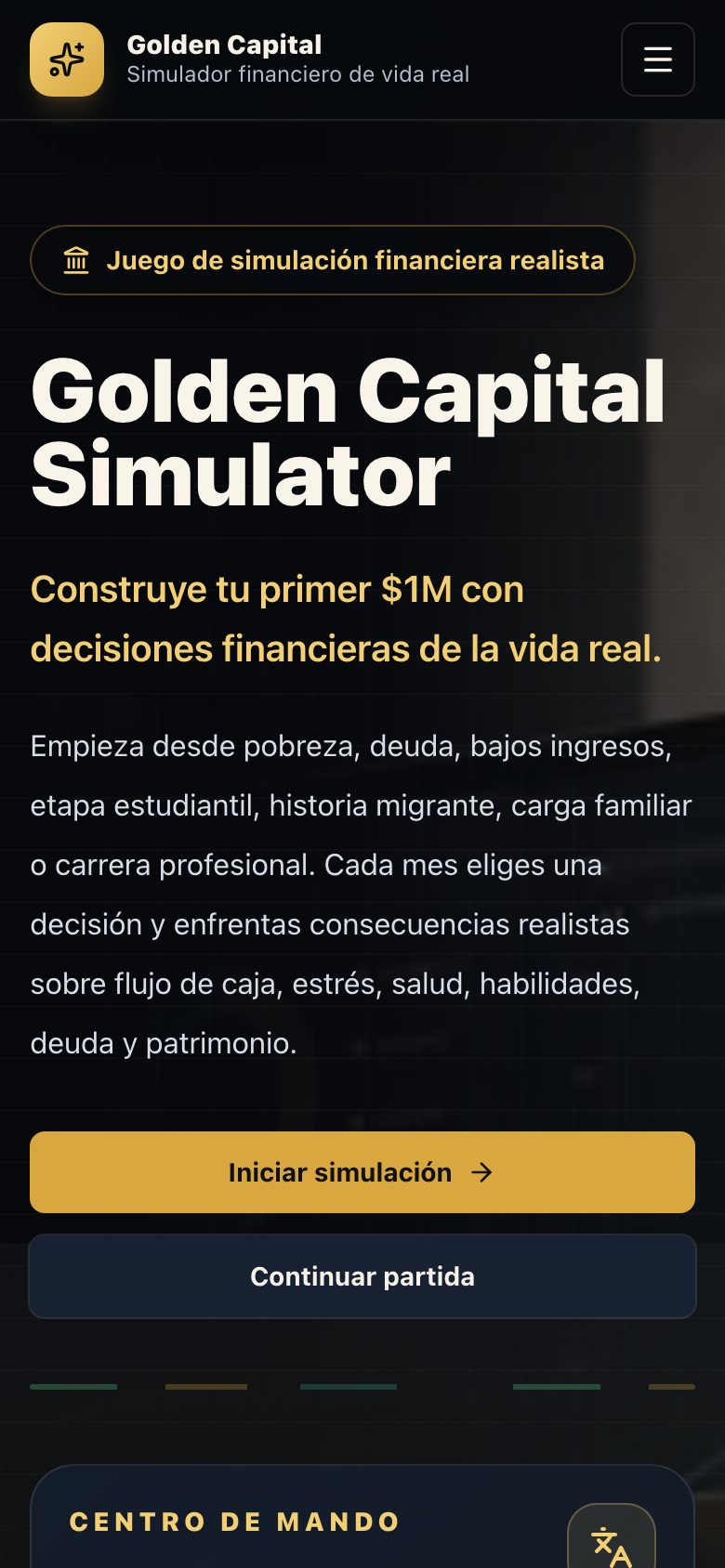 Golden Capital su smartphone