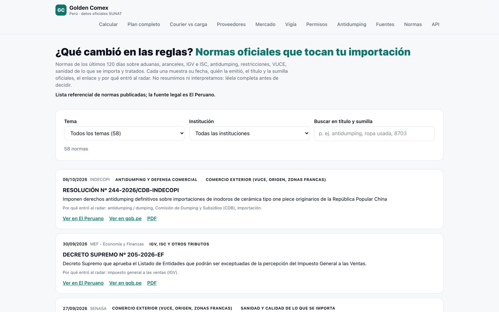 Radar normativo