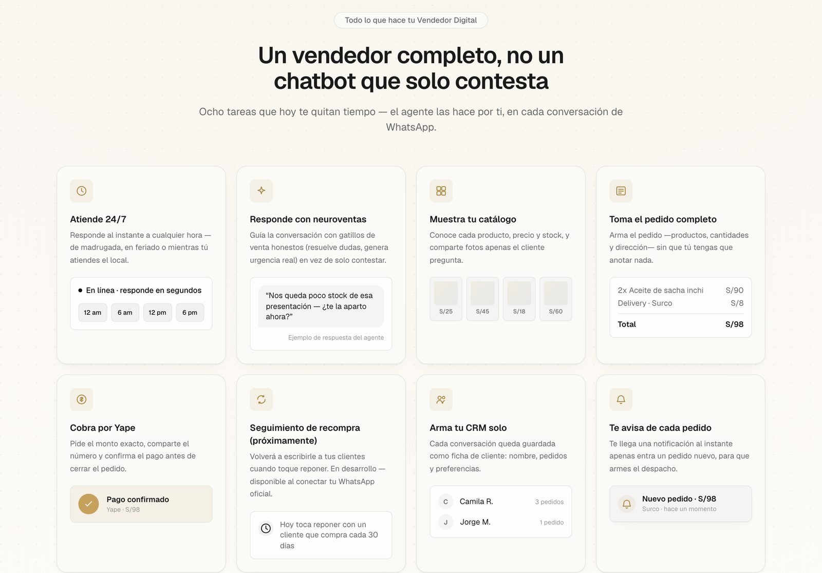 Assiste e vende 24 ore su 24