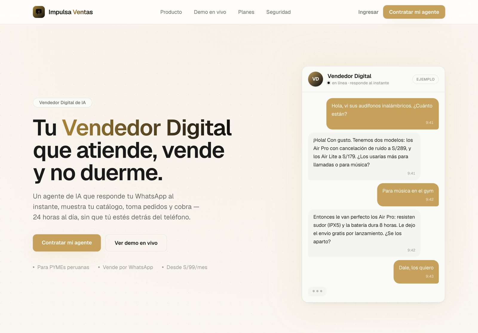 Screenshot di Impulsa Ventas