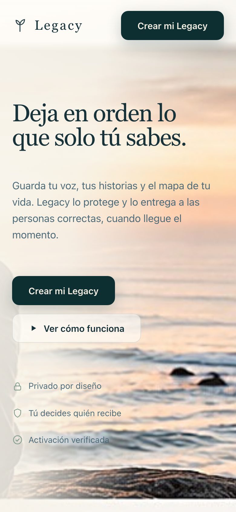 Legacy su smartphone