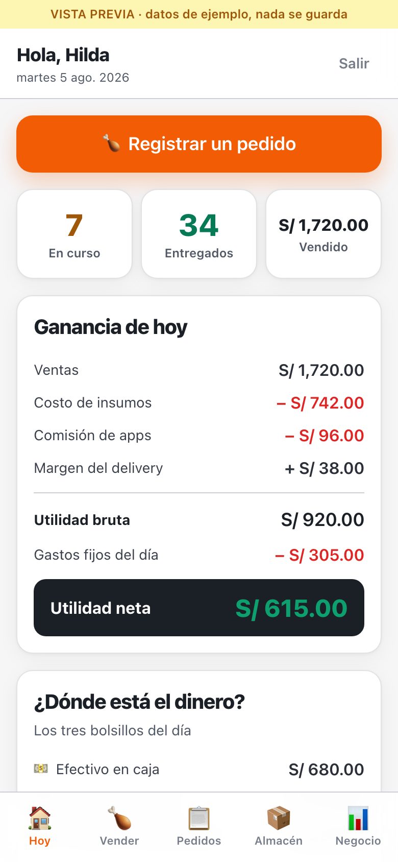 Nonita Chicken no celular