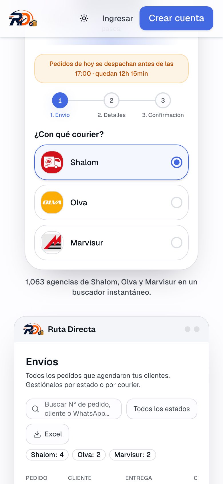 Ruta Directa no celular