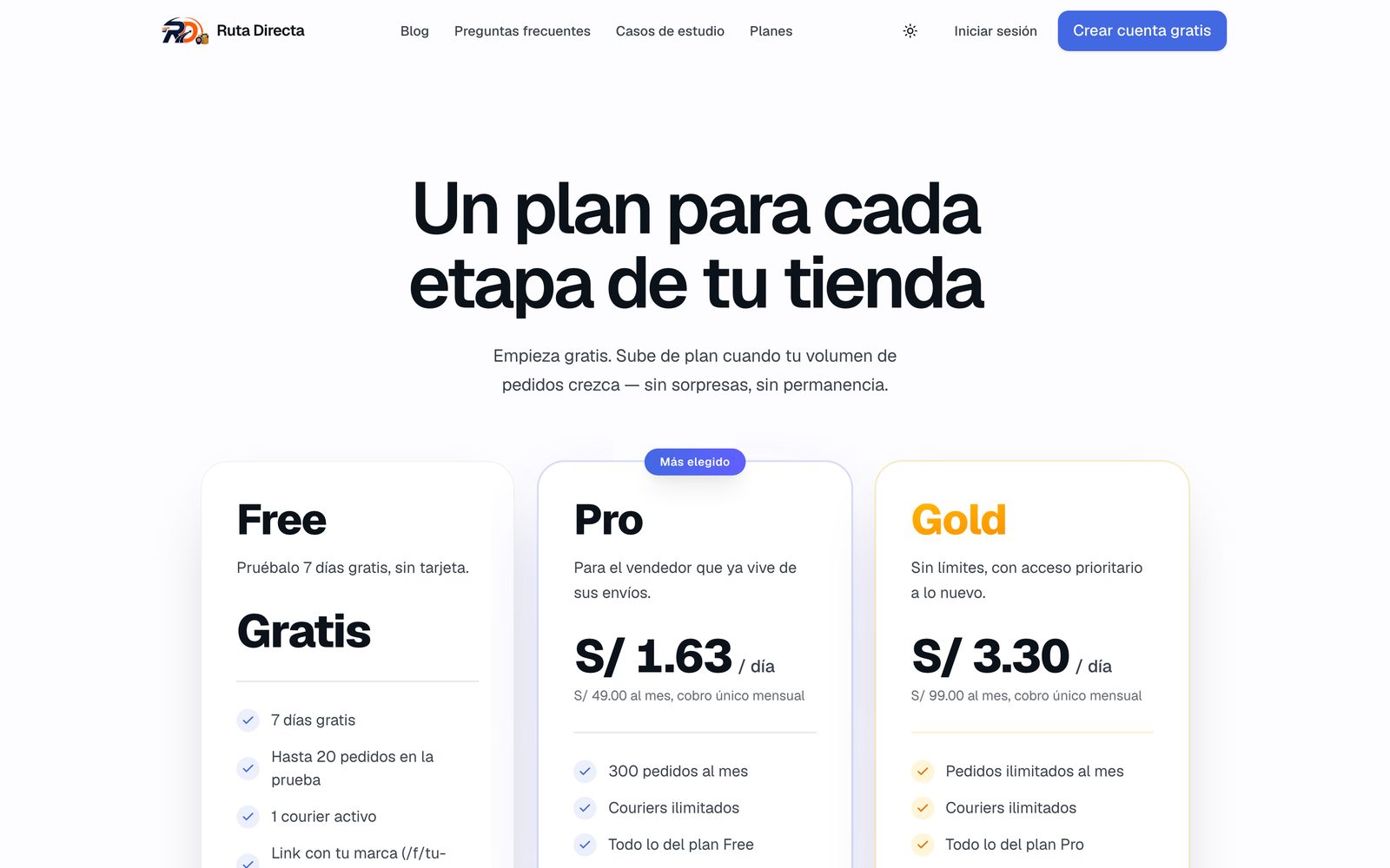 Planos que crescem com a loja