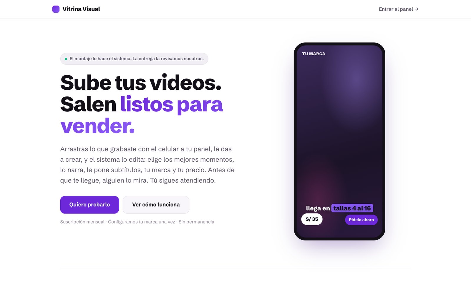 Screenshot di Vitrina Visual