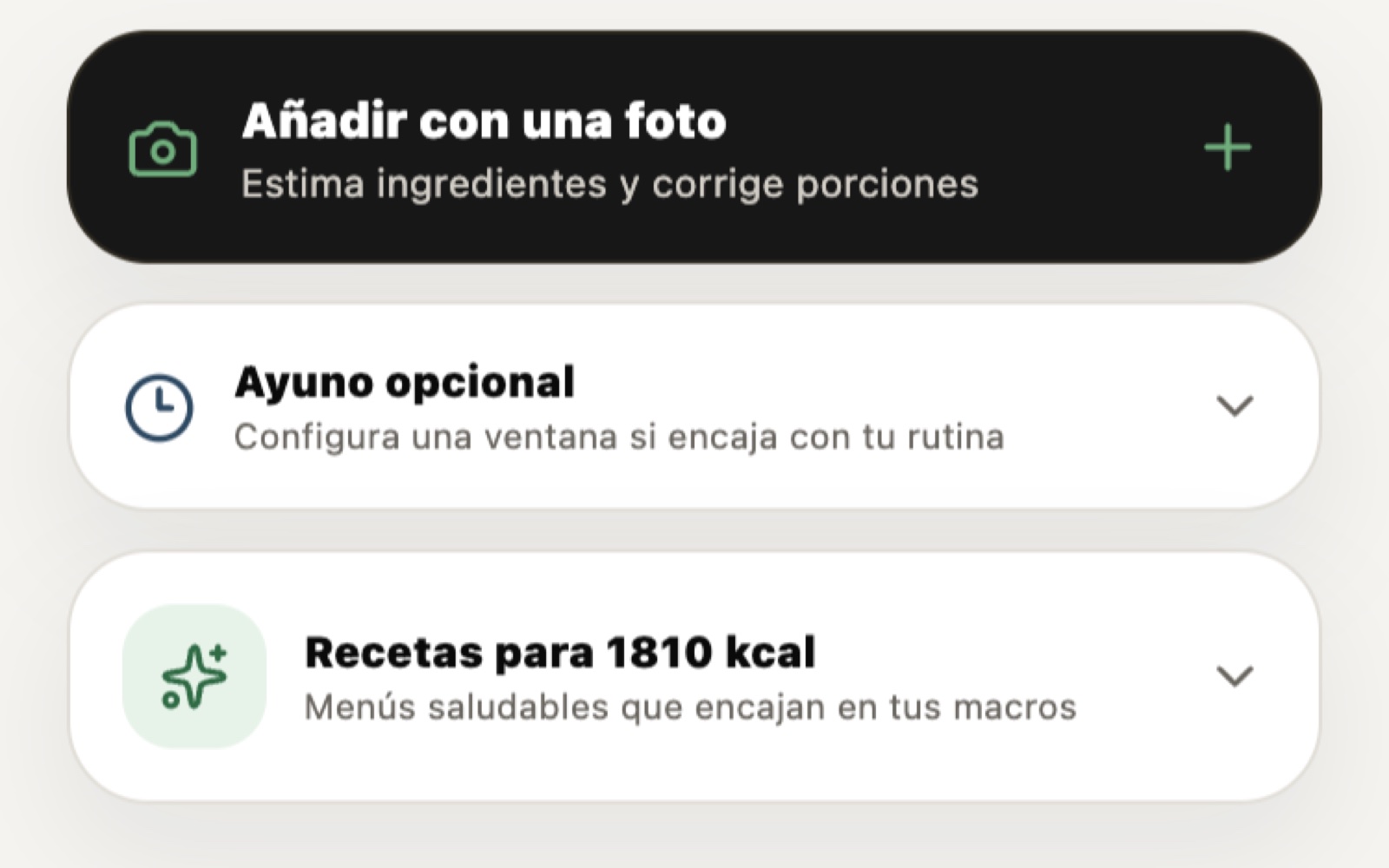 Captura del producto Kaloriah