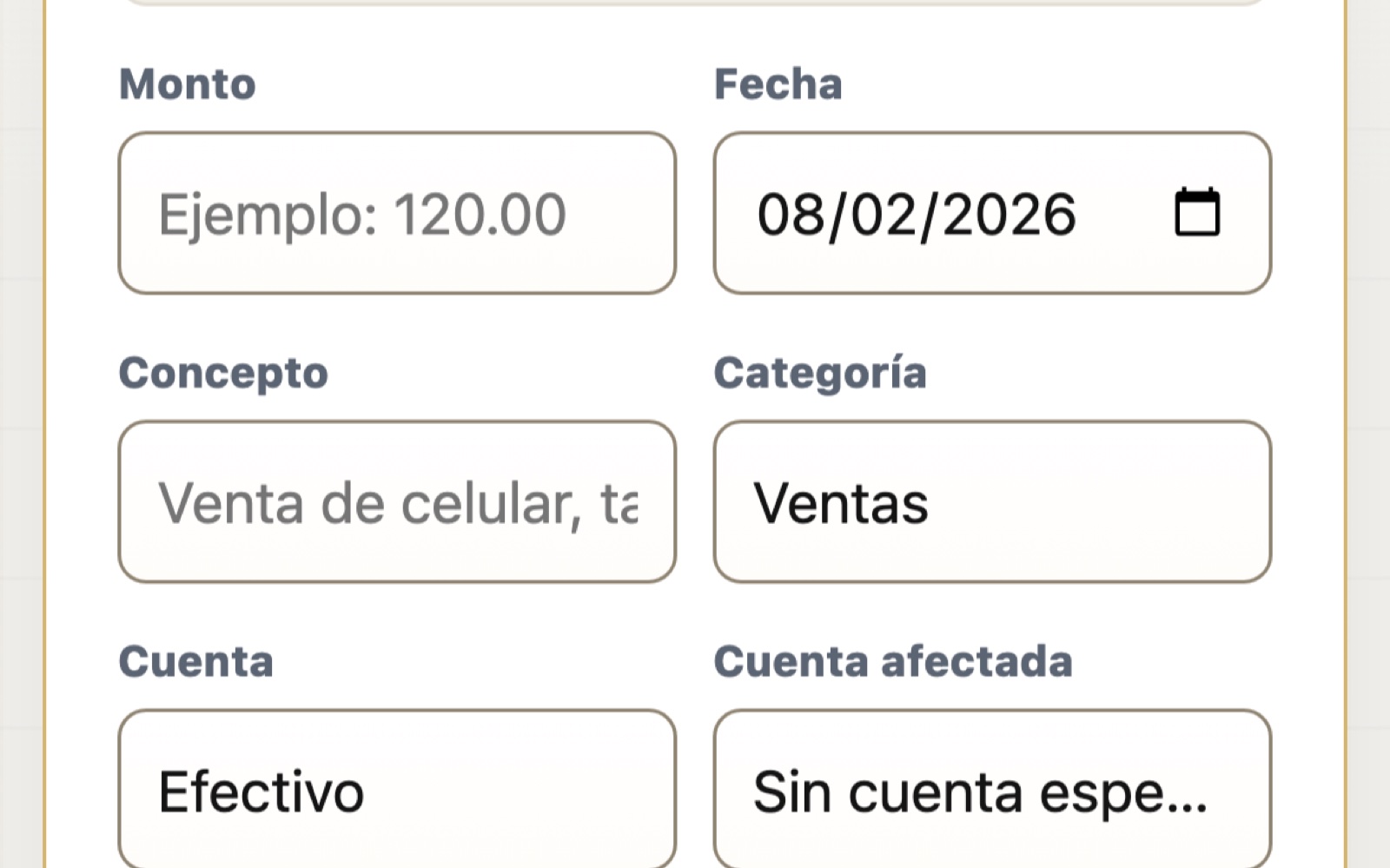 Captura del producto MoneyCommand Pro