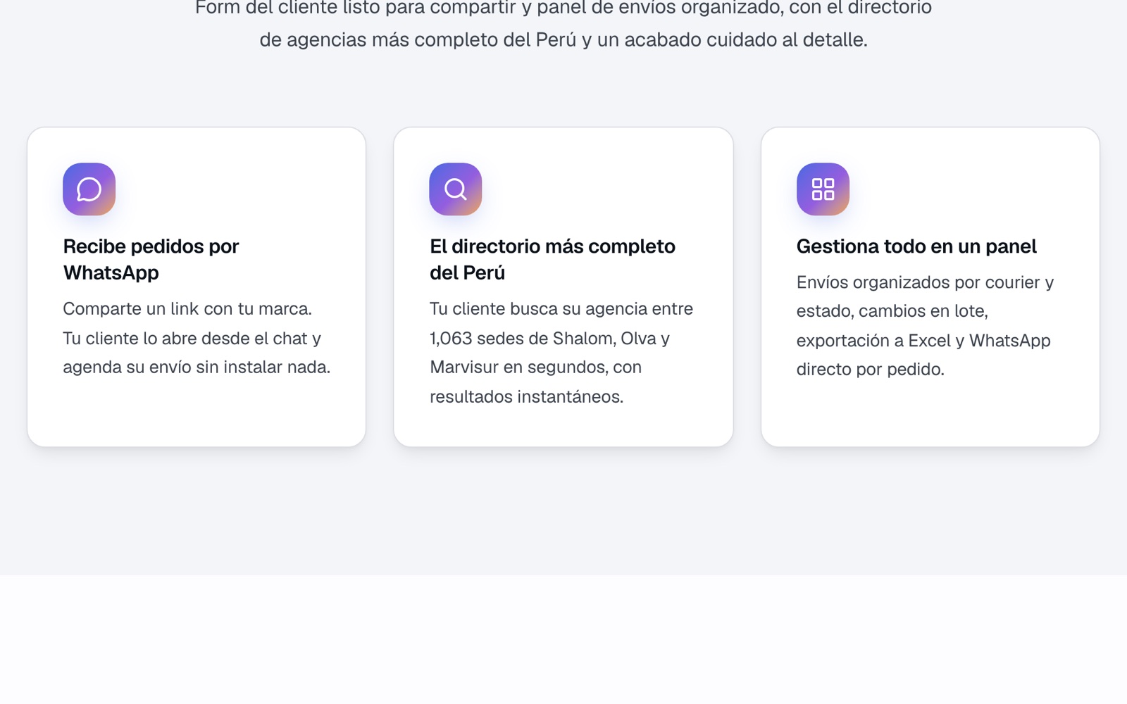 Captura del producto Rumbo